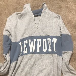 brandy melville newport quarter zip